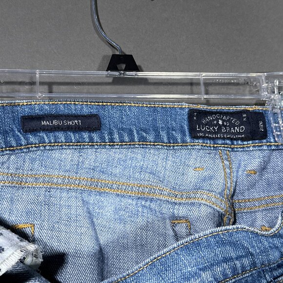 Lucky‎ Brand Malibu Short Distressed Cut Offs Shorts Frayed Hem Size 2/26 - Picture 6 of 11